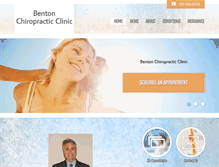 Tablet Screenshot of bentonchiropracticclinic.com